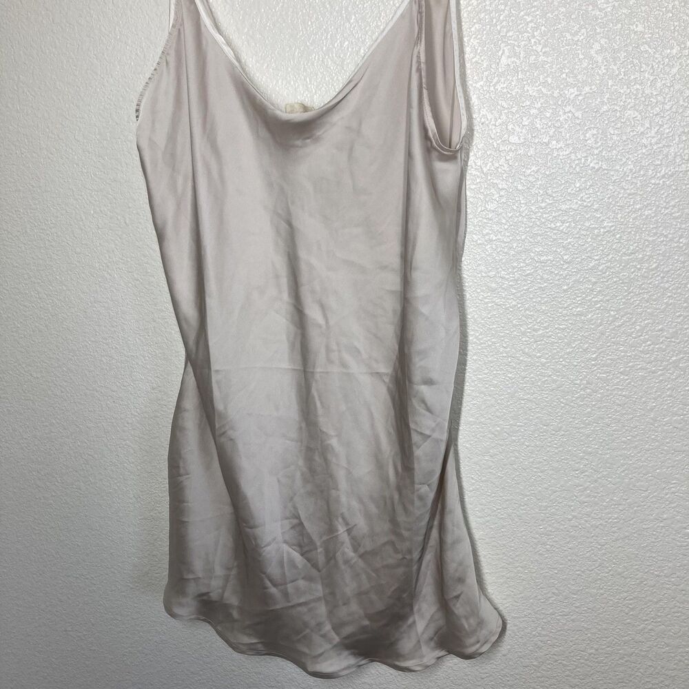 Free People Slip Dress Womens Medium Beige Satin Intimately Chemise Nightgown - Picture 3 of 16